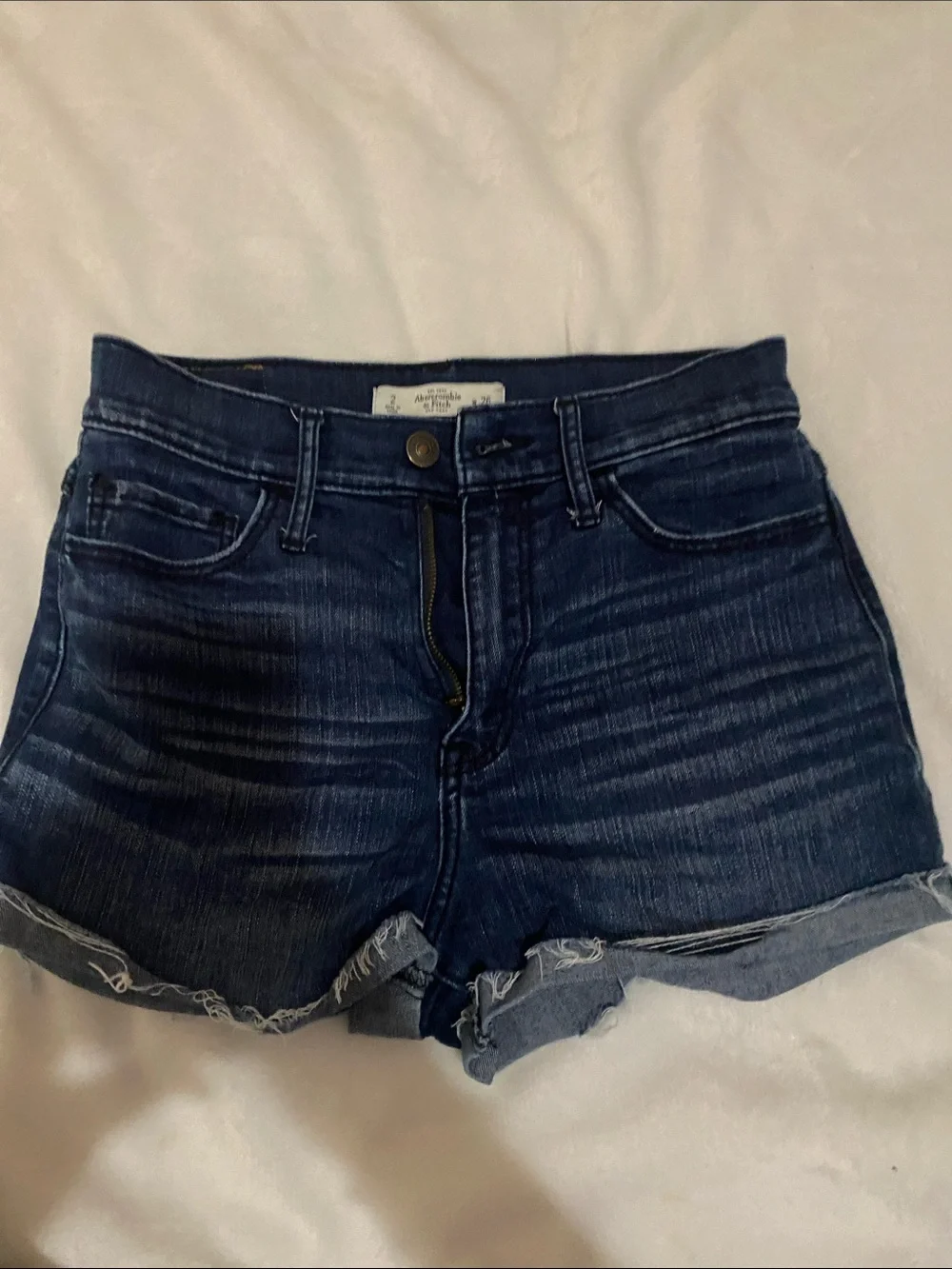 Abercrombie & Fitch Indigo Blue Denim Shorts